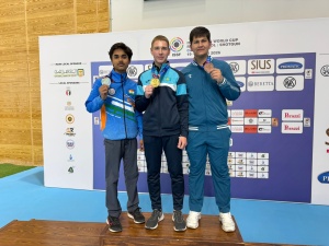 ОЛЕГ НОСКОВ ҚАЗАҚСТАН ҚҰРАМАСЫНА НЫСАНА КӨЗДЕУДЕН ЕКІ АЛТЫН САЛДЫ